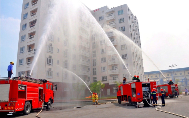 Chiều cao bên trong nhà chung cư từ sàn đến trần là 2,6 m